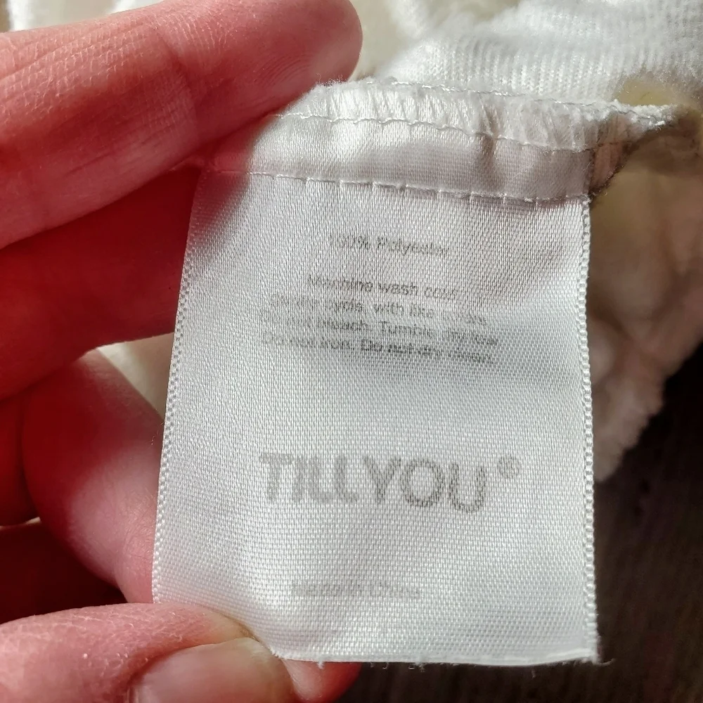 TILLYOU Ivory Off-White Changing Pad Covers 2 Pc EUC